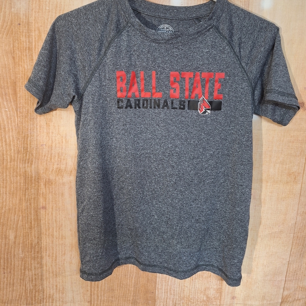 Rivalry Threads Gray and Red Short Sleeve Tee